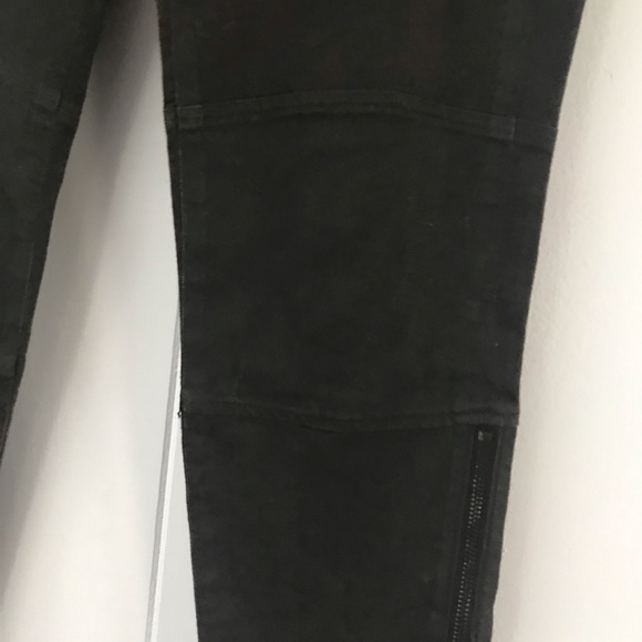 J Brand Coated Dark Brown Moto Jeans 29 - Picture 6 of 7